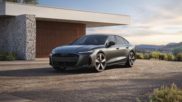 Front 3/4 view of the Audi A6 Sedan.