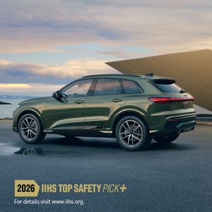 Side view of an Audi Q5 parked.