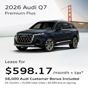2026 Audi Q7 45 Premium Plus front facing