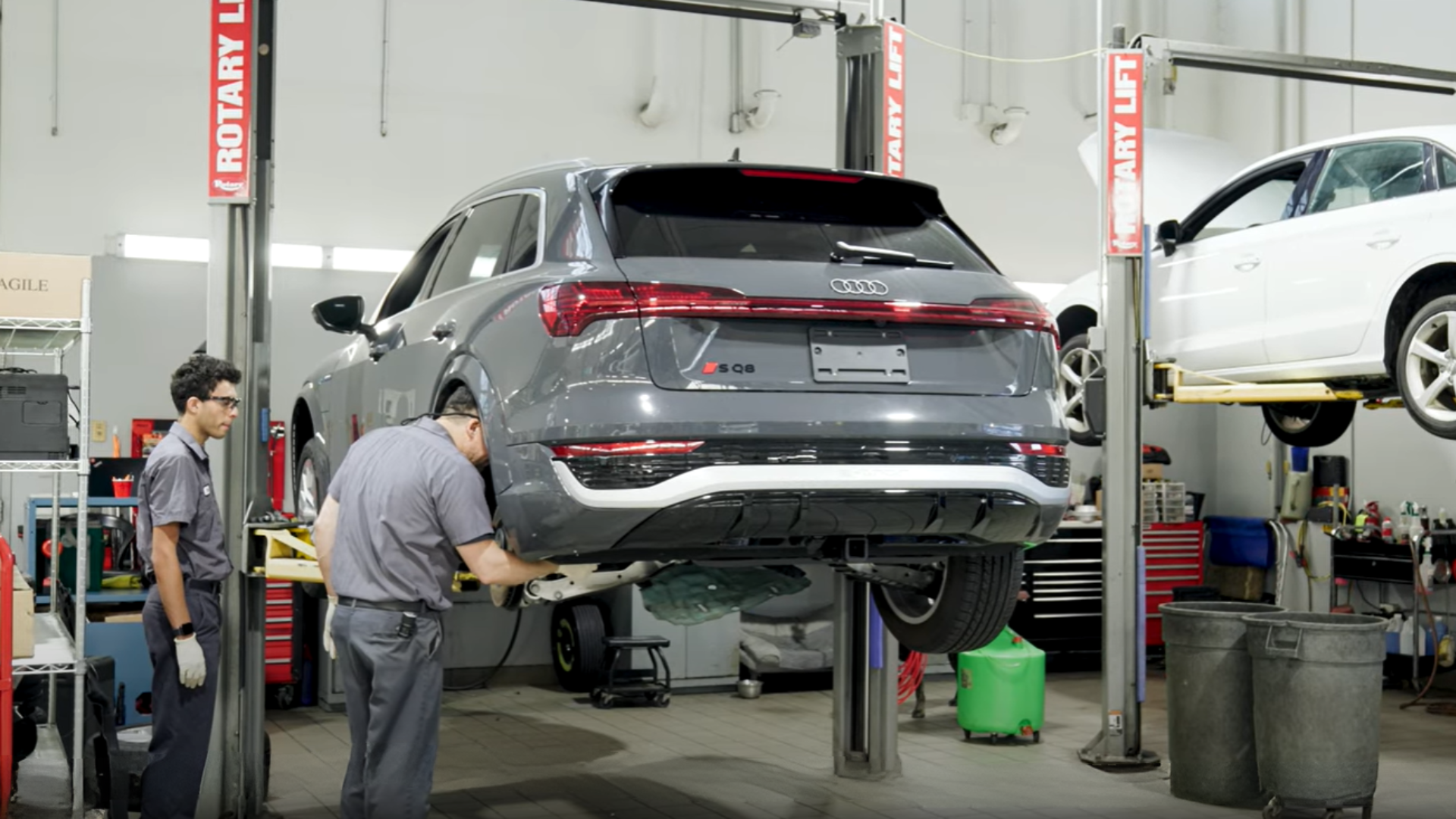 Audi vehicle in service.