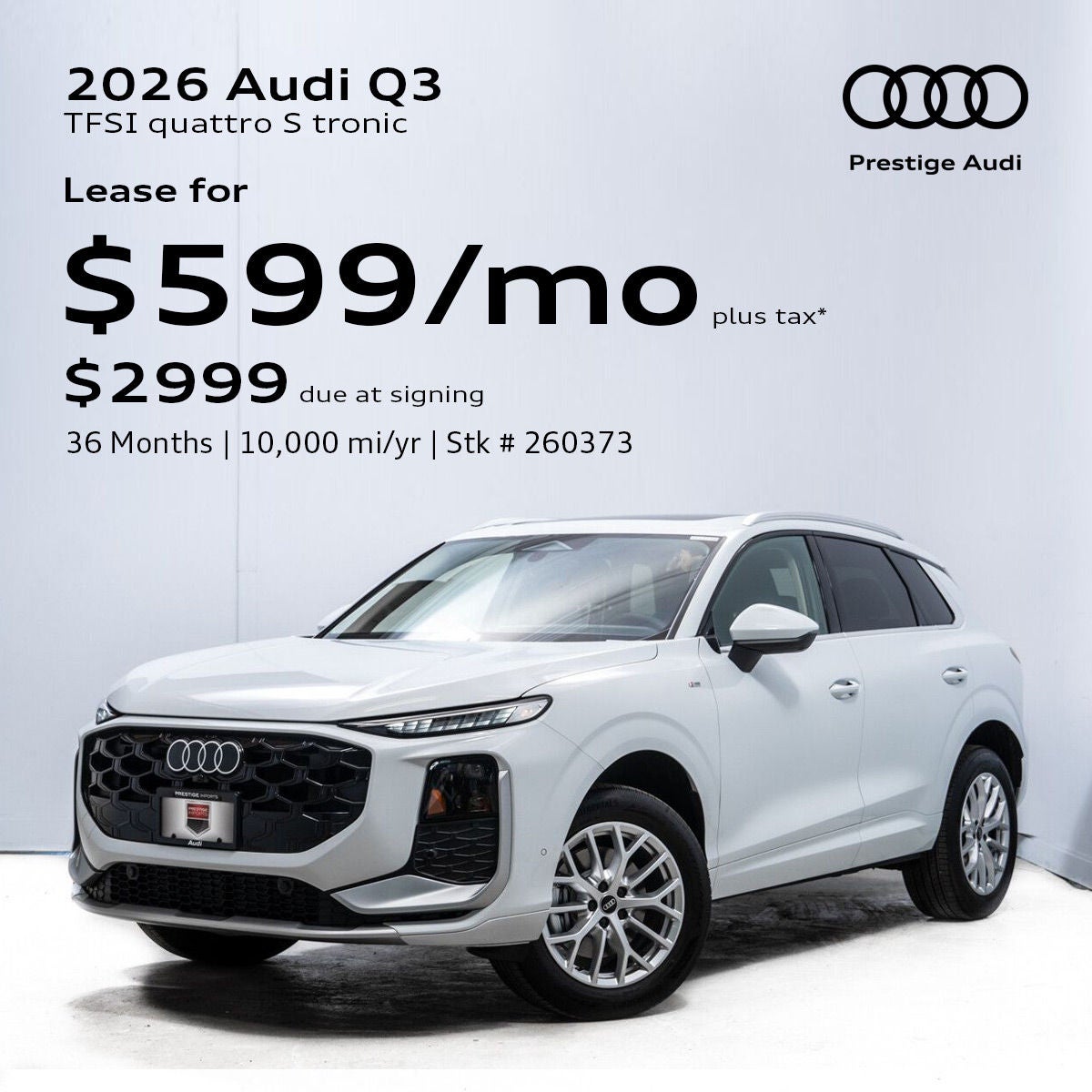 2026 Audi Q3 Lease Offer