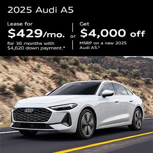 Side view of an Audi A5