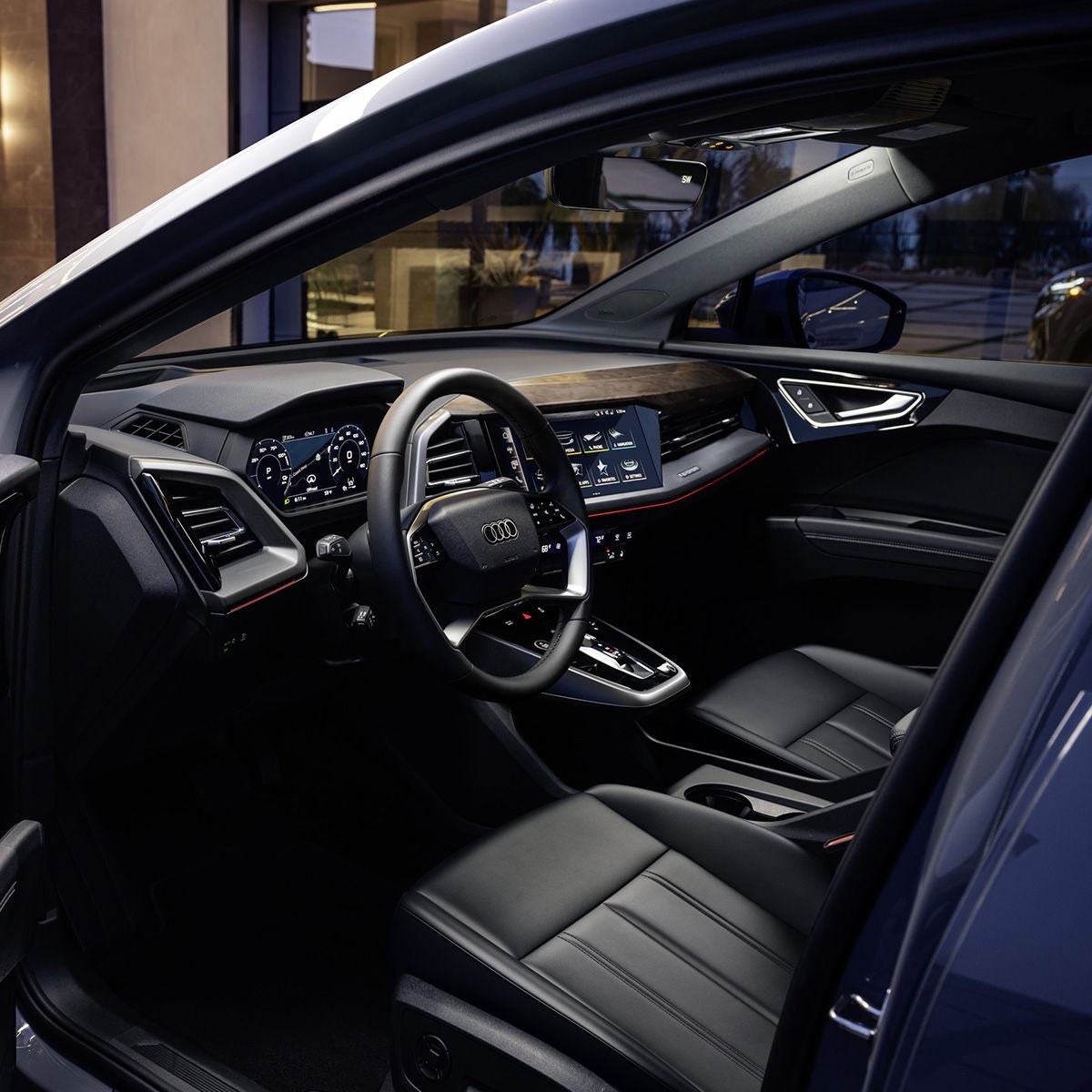 Interior view of the 2024 Audi Q4 e-tron