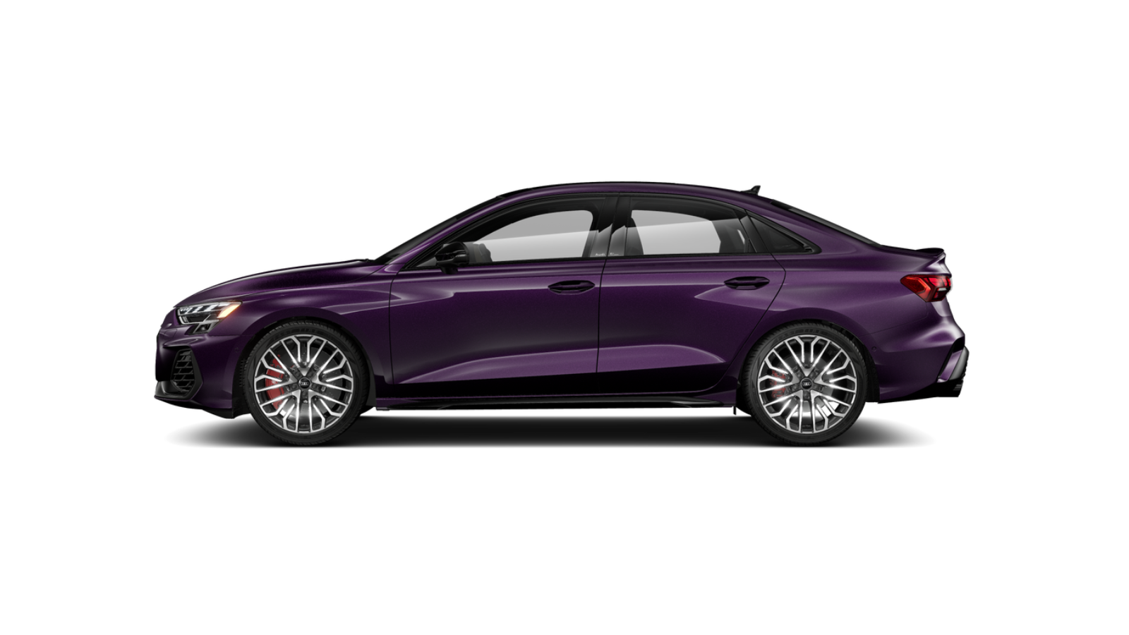 2026 Audi S3 in Merlin Pearl Audi exclusive paint, side profile