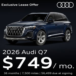 An Audi Q7 SUV parked.
