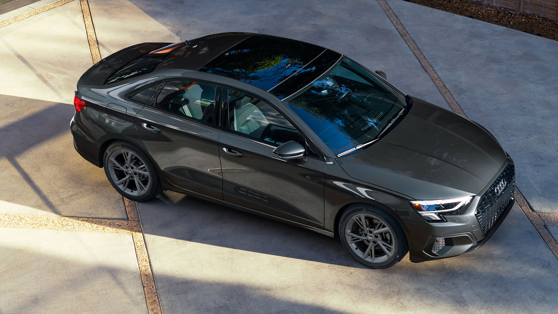Parked vehicle covered by the Audi Certified Pre-Owned warranty
