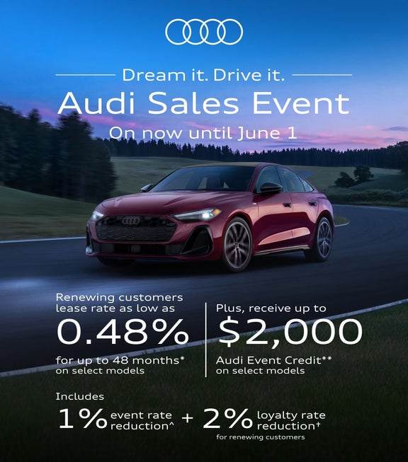 Dream it. Drive it. Audi Sales Event.