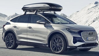Audi e-tron with sleek roof rack