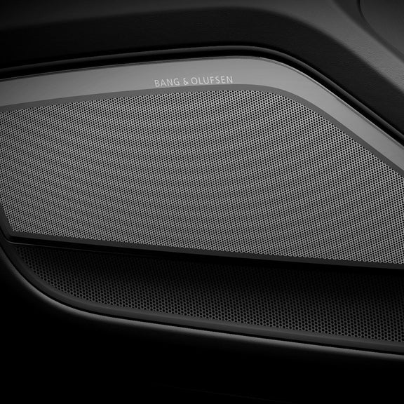 Close up of the Bang & Olufsen® speakers in the Audi A8.