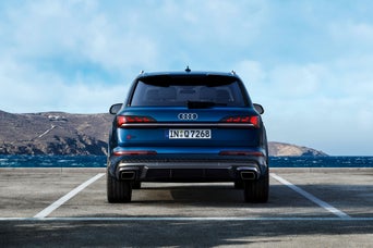 Back view of the Audi Q6 etron
