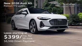 New 2026 Audi A5 Premium TFSI quattro Lease starting at $399/mo. for  36 mos. $5,305 Down Payment