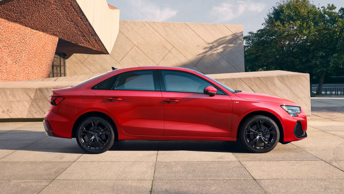 Profile of an Audi sedan