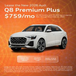 Lease the New 2026 Audi Q8 Premium $759/mo