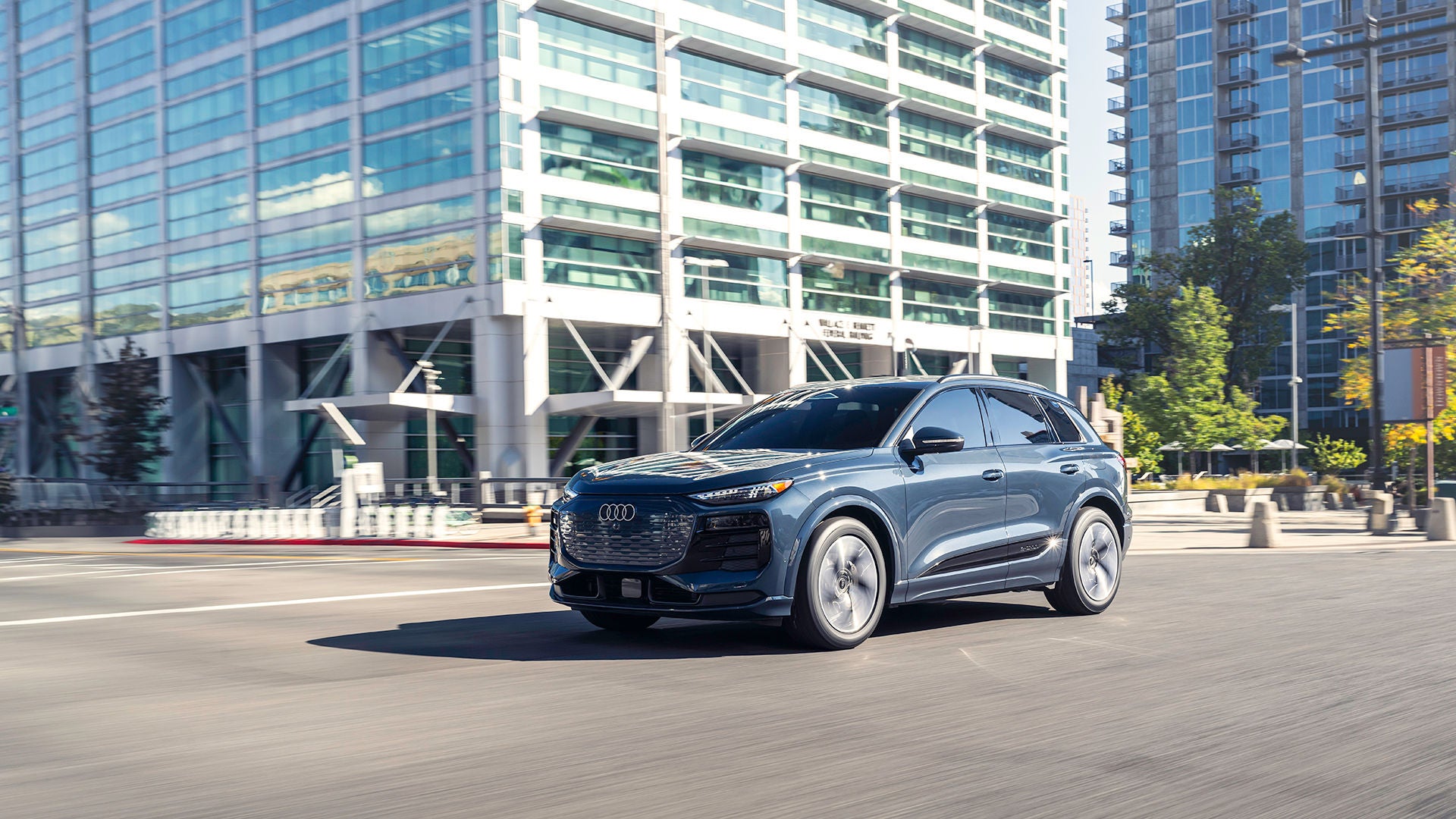 Audi SUV in city