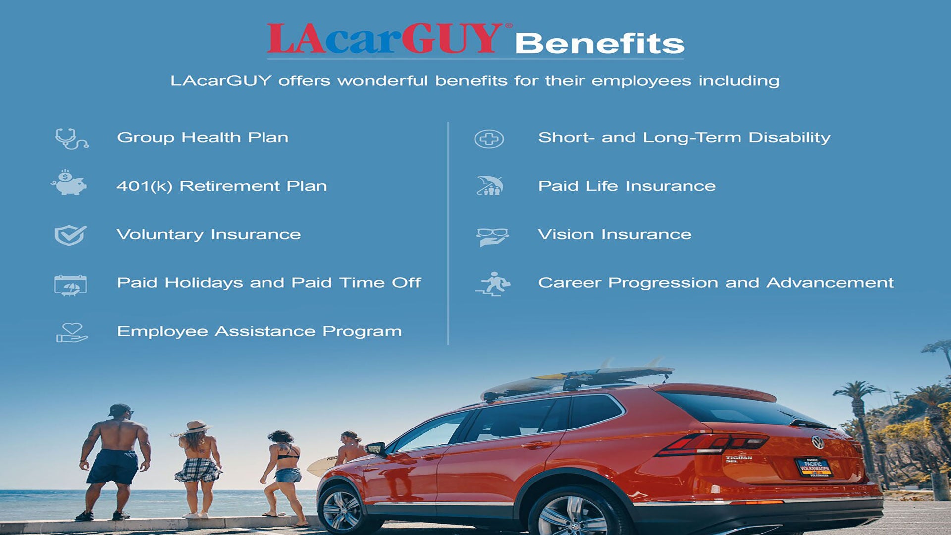 Benefits of working at Audi Pacific.