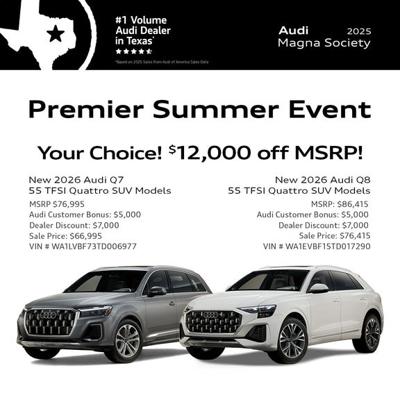 New 2026 Audi Q7 & Q8 SUVs