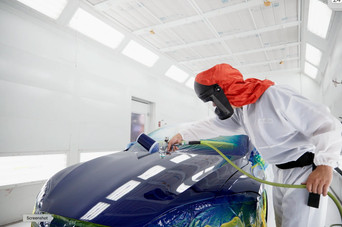 Painting Audi Car