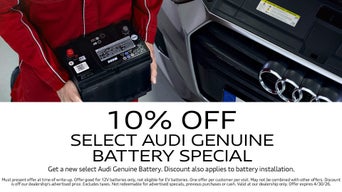 Service technician serving vehicle.