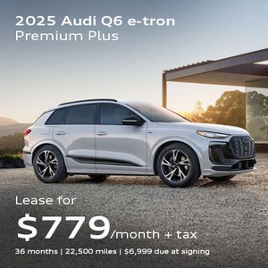 front facing 2025 Audi Q6 e-tron driving