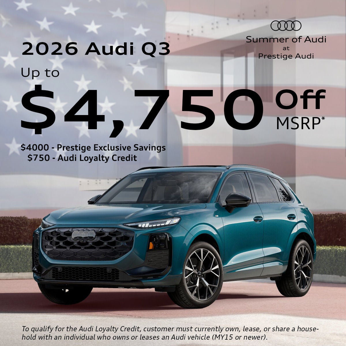 2026 Audi Q3 - Up to $4750 Off MSRP*