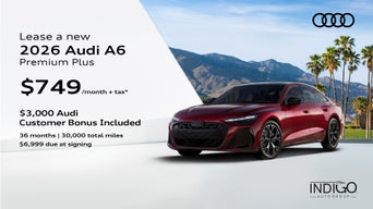 front facing 2026 Audi A6 Sedan quattro Premium Plus parked