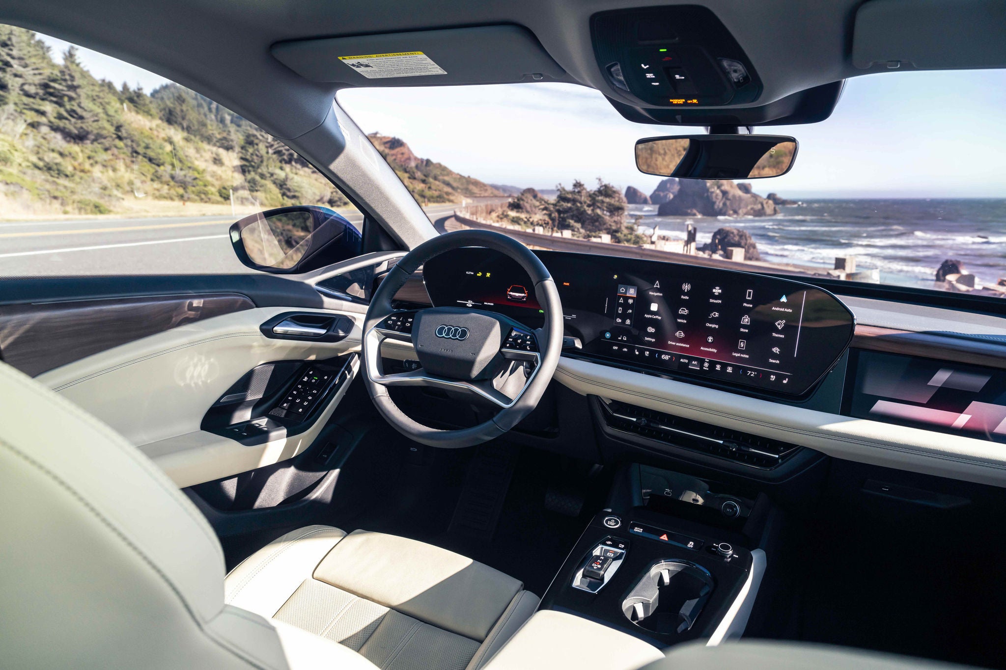 image of technology within the Audi A6 e-tron