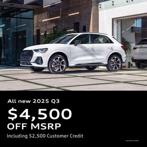 Back view of an Audi Q3