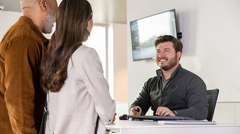 Audi Service representative serving the customer