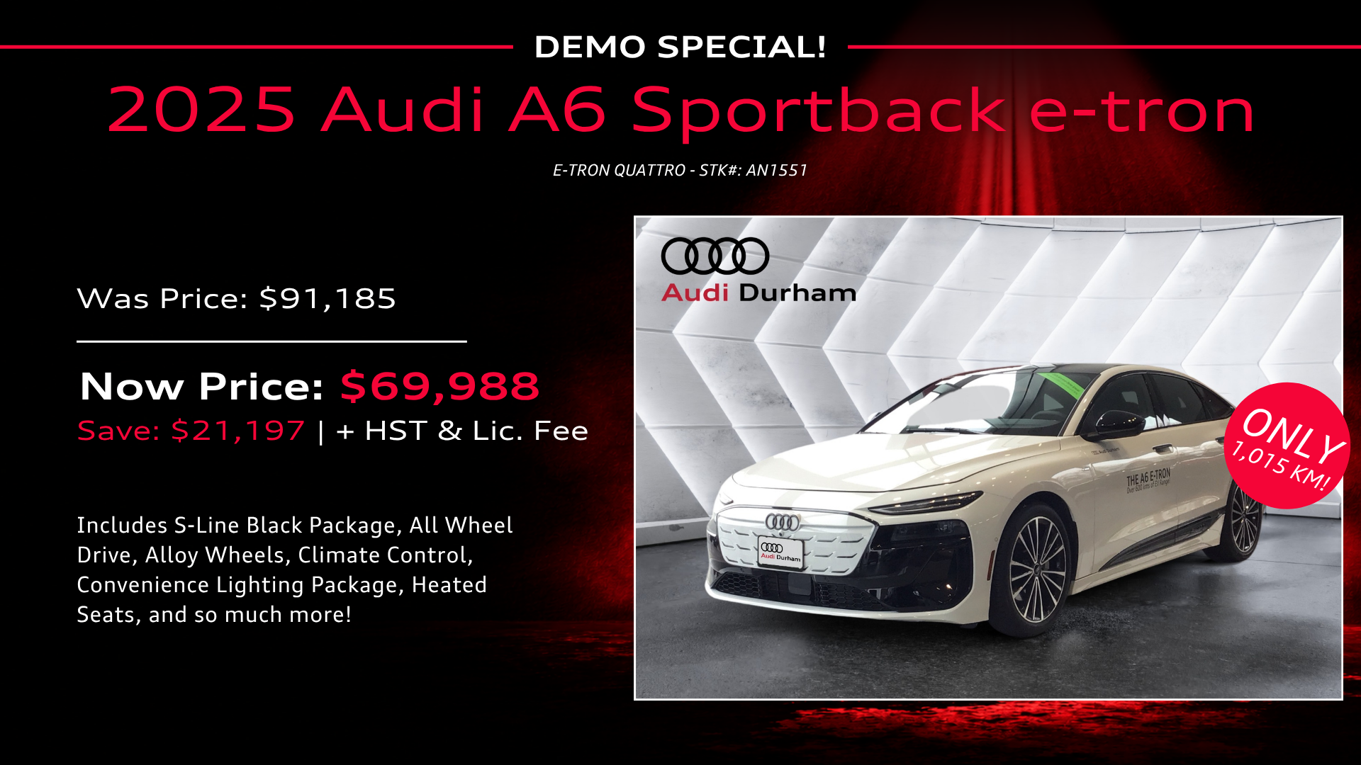 Demo 2026 Audi A6 - AN1551 