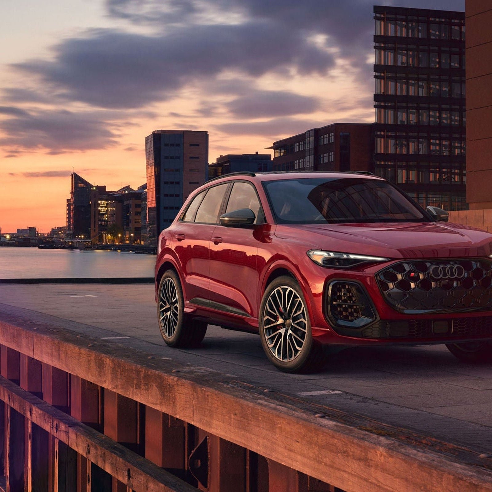 2026 Audi SQ5 front three-quarter.