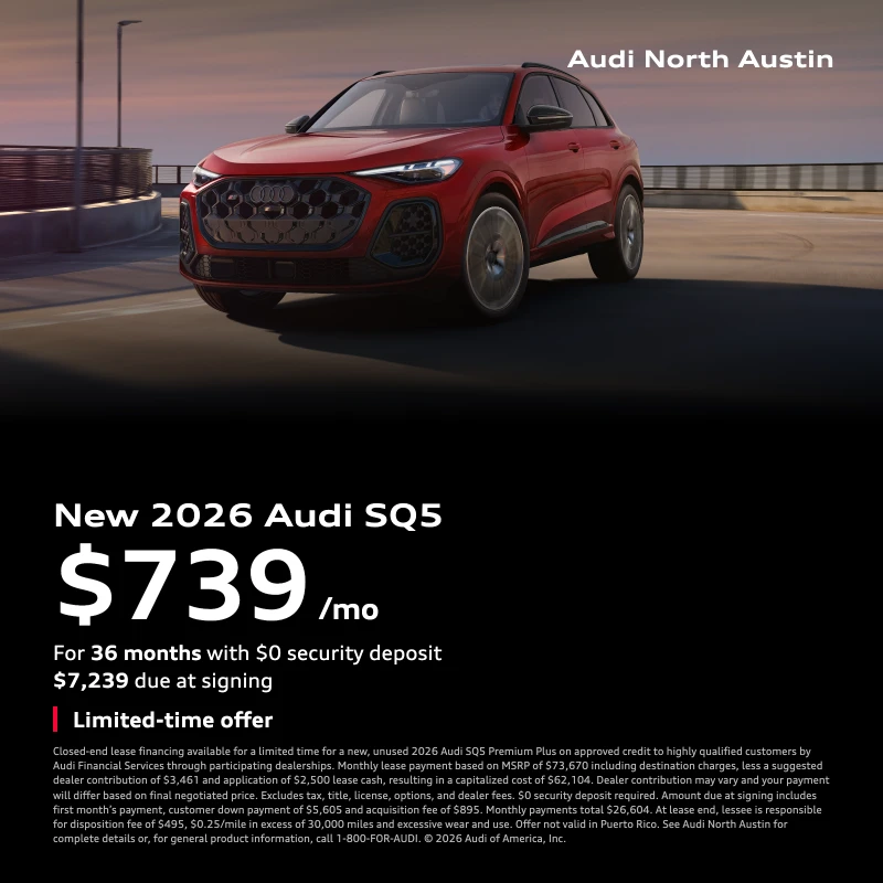 Audi North Austin SQ5 Lease 