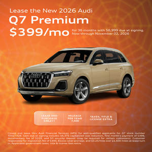 Lease the New 2026 Audi Q7 Premium $399/mo