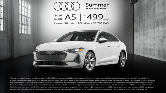 2026 Audi A5 Lease Offers in Little Rock, Arkansas