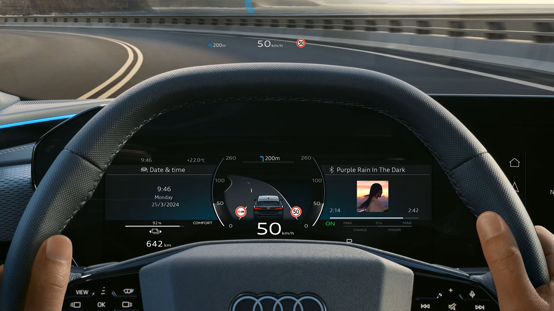 digital dashboard in Audi Q5