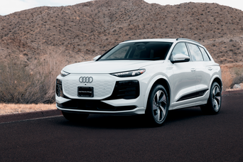 parked 2025 Audi Q6 etron