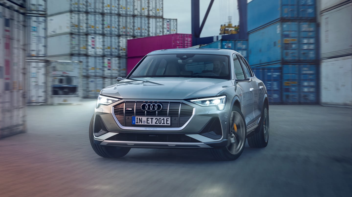Audi E-tron Sportback parked