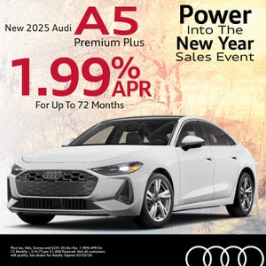 Get an all-new 2025 Audi A5 Premium Plus with 1.99% APR for up to 72 months 