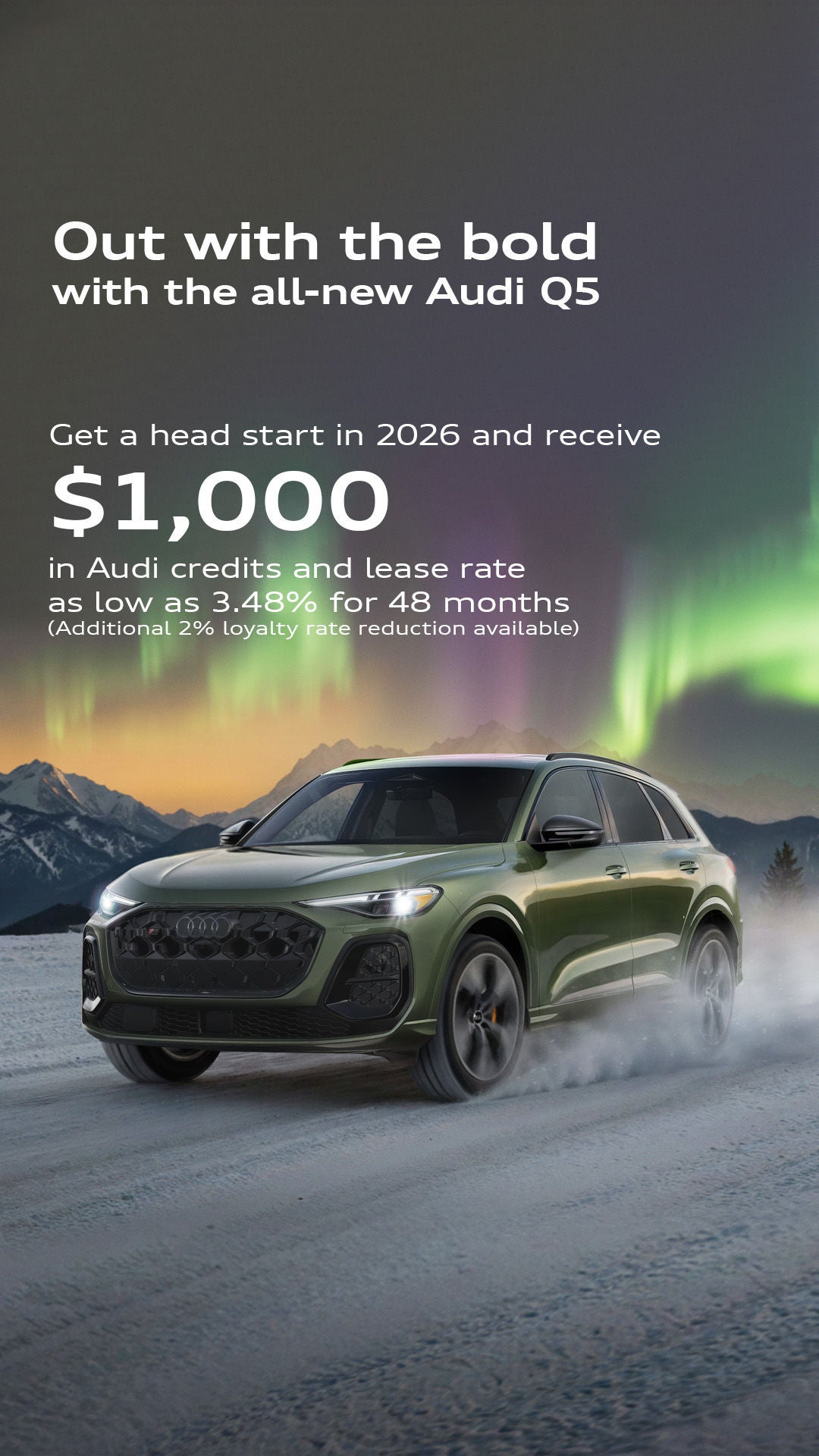 Audi 2026 Audi Q5 driving.