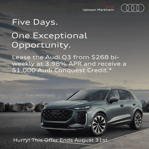 Five Days. One Exceptional Audi Uptown Offer.