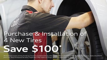 Purchase & Installation of 4 New Tires 