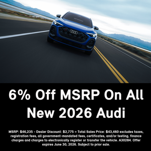 Dealer discount on 2026 Audi