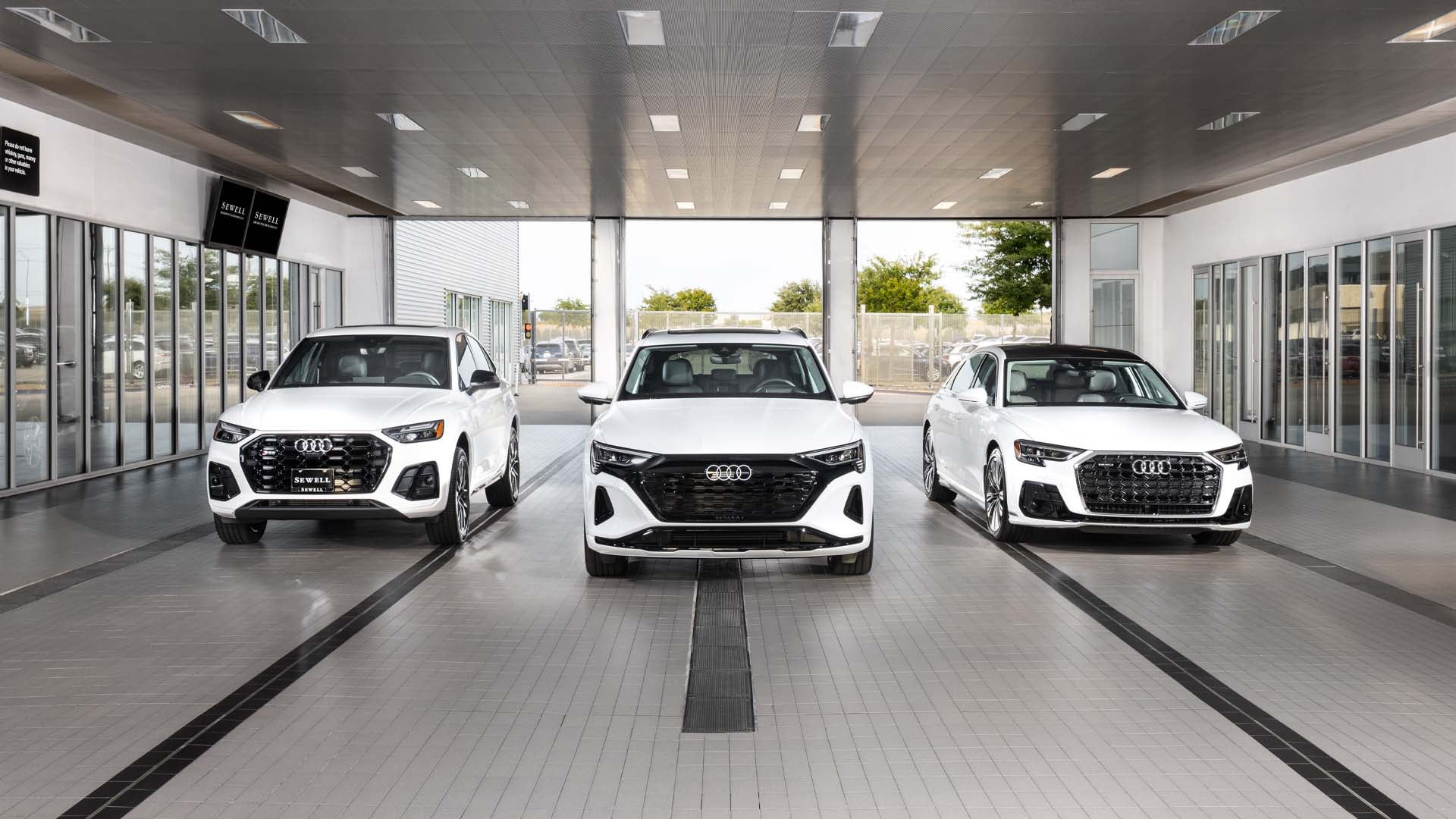 Audi North Houston service drive.