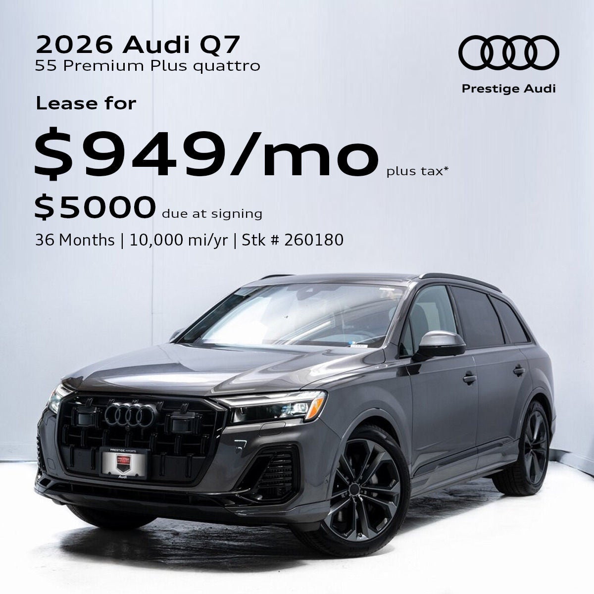 Audi Q7 Lease Offer