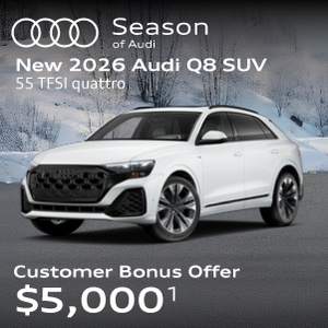 New 2026 Q8 SUV customer bonus offer $5,000*