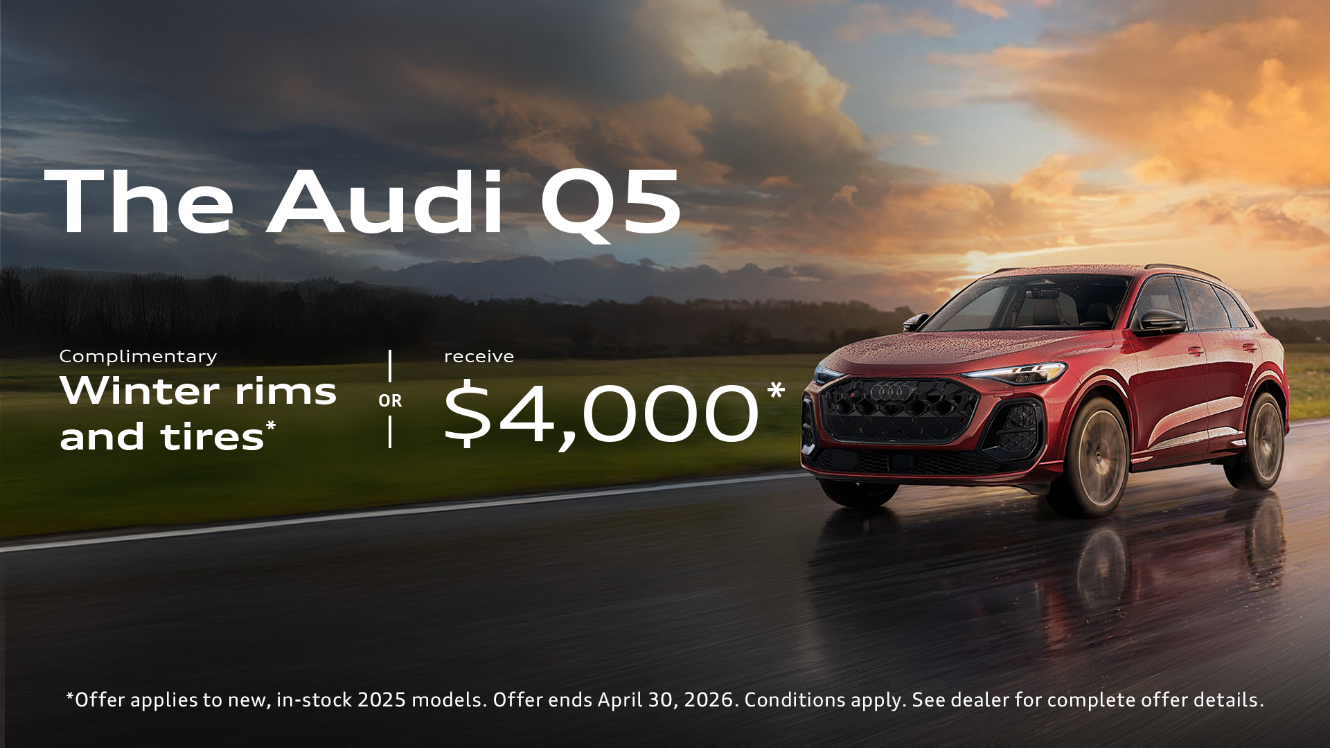 Audi Q5 With Winter Tire Offer