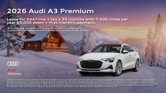 2026 Audi A3 Premium Offer
