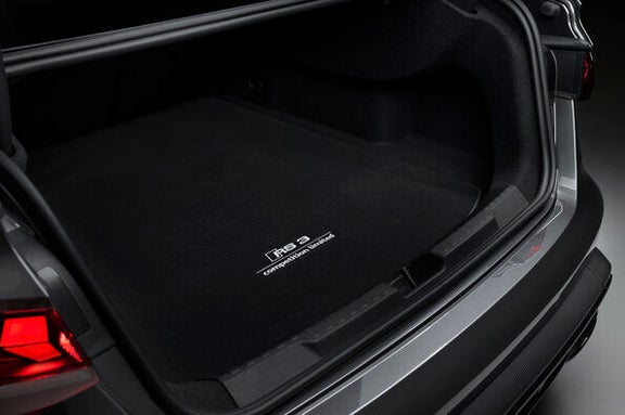 Audi RS 3 Sedan Competition Trunk fully open