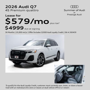 2026 Audi Q7 45 Lease Offer