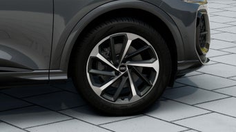 Vue d’un pneu sur un Audi Q5