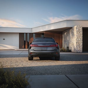 Rear view of the Audi A6 Sedan.